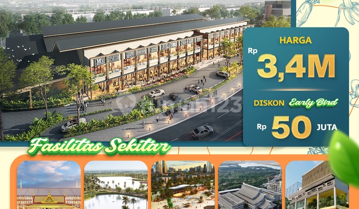 Rukan 2 Lantai di Kawasan Fresh Market Pik 2