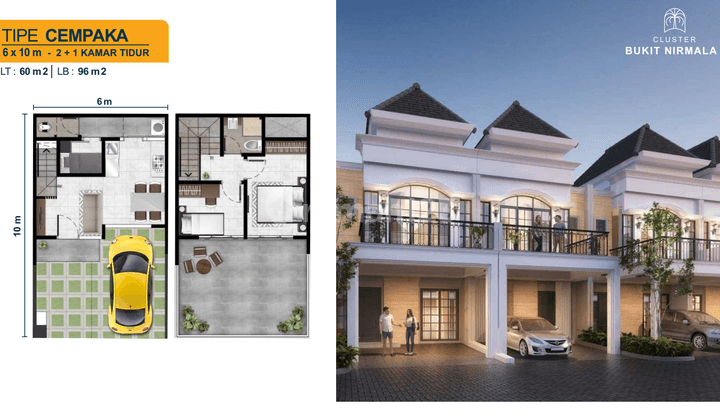 Rumah 2 Lantai Cluster Bukit Nirmala di Pik 2 1