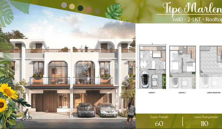 Rumah 2 Lantai Dengan Rooftop di Pasadena Spring Pik 2 2