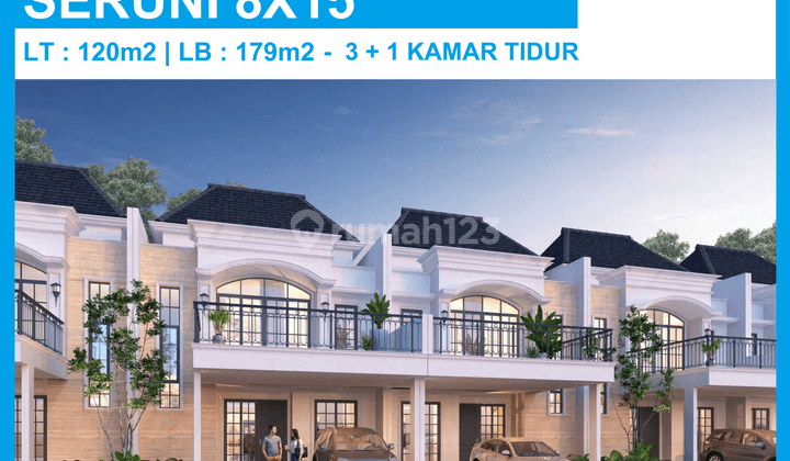 Rumah 2 Lantai Cluster Bukit Nirmala di Pik 2 1