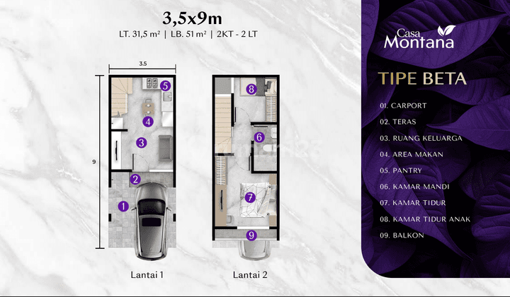 Rumah Eksklusif 2 Lantai Casa Montana di Pik 2 2