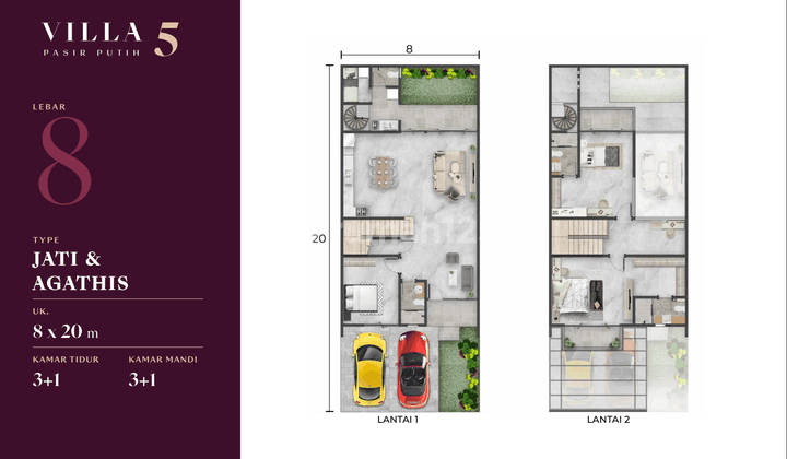 Rumah Eksklusif 2 Lantai Villa Pasir Putih Residence di Pik 2 2