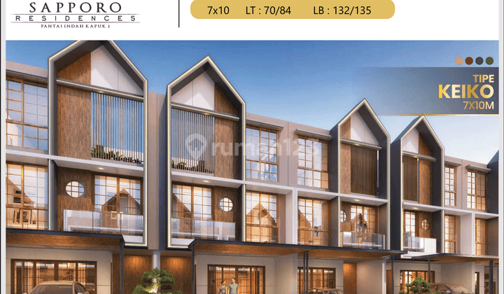 Rumah Eksklusif 3 Lantai Sapporo Residence di Pik 2 1