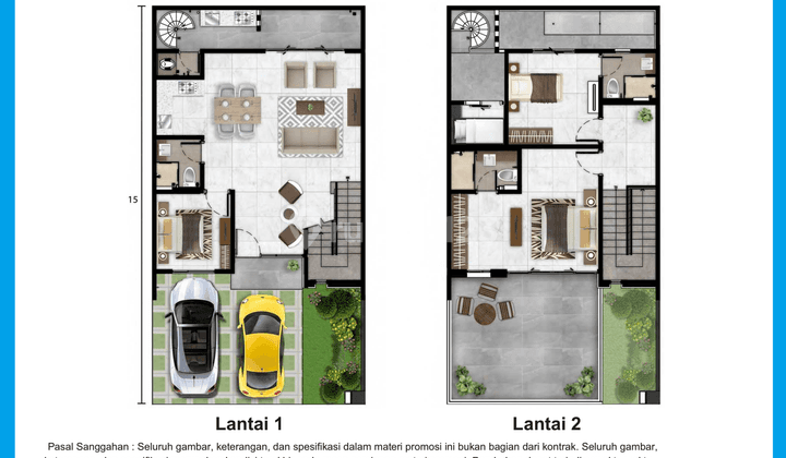 Rumah 2 Lantai Cluster Bukit Nirmala di Pik 2 2