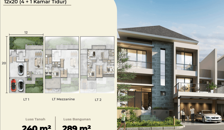 Rumah Eksklusif 2 Lantai Dengan Mezzanine di Pik 2 2