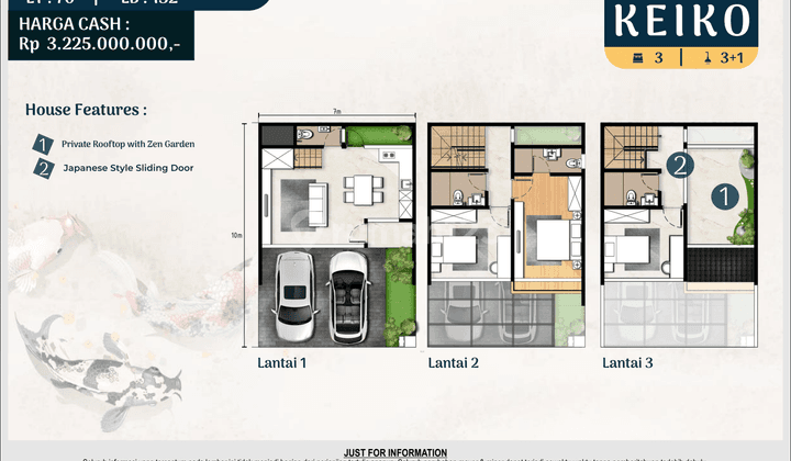 Rumah Eksklusif 3 Lantai Sapporo Residence di Pik 2 2