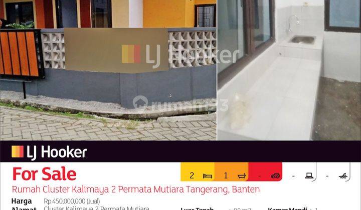 Rumah Cluster Kalimaya 2 Permata Mutiara Maja Tangerang, Banten 2