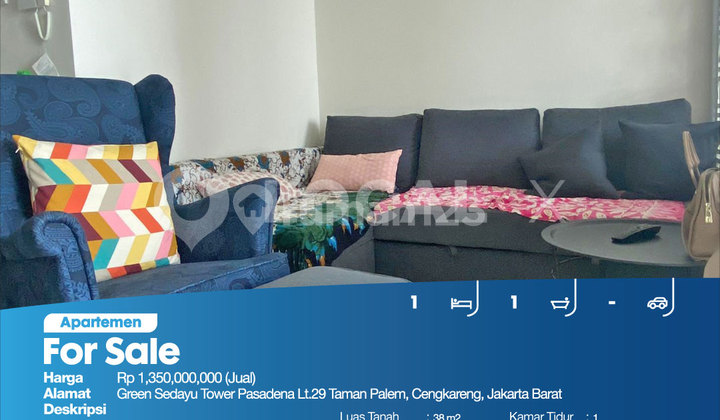 Apartemen Green Sedayu Tower Pasadena Lt.29 Taman Palem, Cengkareng, Jakarta Barat 2