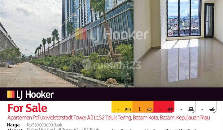 Apartemen Pollux Meisterstadt Tower A2 Lt.52 Teluk Tering, Batam Kota, Batam, Kepulauan Riau 2