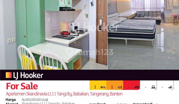 Apartemen Skandinavia Lt.11 Tangcity, Babakan, Tangerang, Banten 2