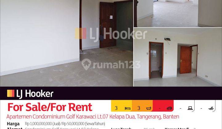 Apartemen Condominium Golf Karawaci Lt.07 Kelapa Dua, Tangerang, Banten 2