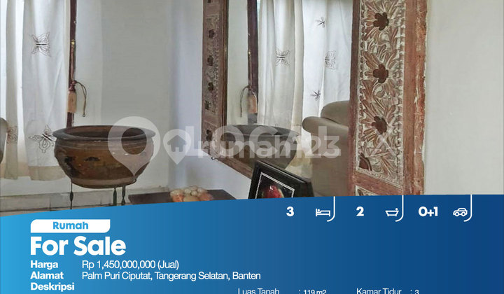Rumah Palm Puri Ciputat, Tangerang Selatan, Banten 2