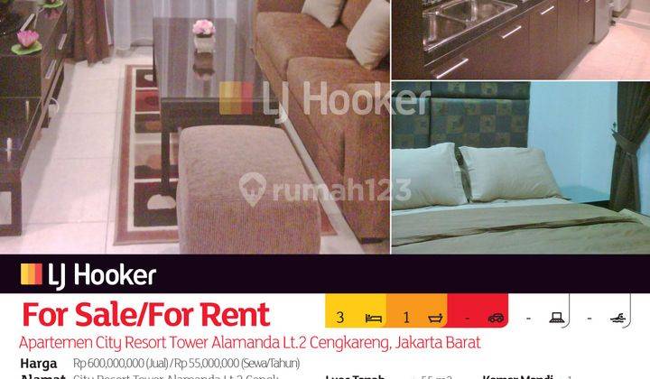 Apartemen City Resort Tower Alamanda Lt.2 Cengkareng, Jakarta Barat 2