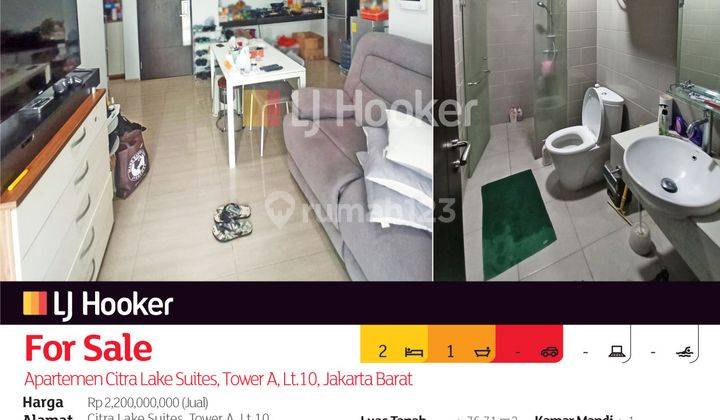 Apartemen Citra Lake Suites, Tower A, Lt.10, Jakarta Barat 2