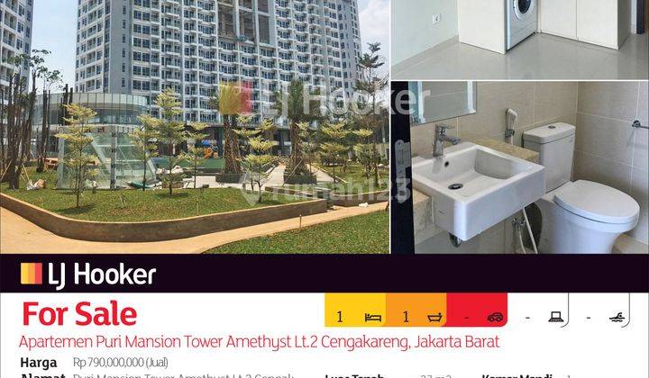 Apartemen Puri Mansion Tower Amethyst Lt.2 Cengakareng, Jakarta Barat 2