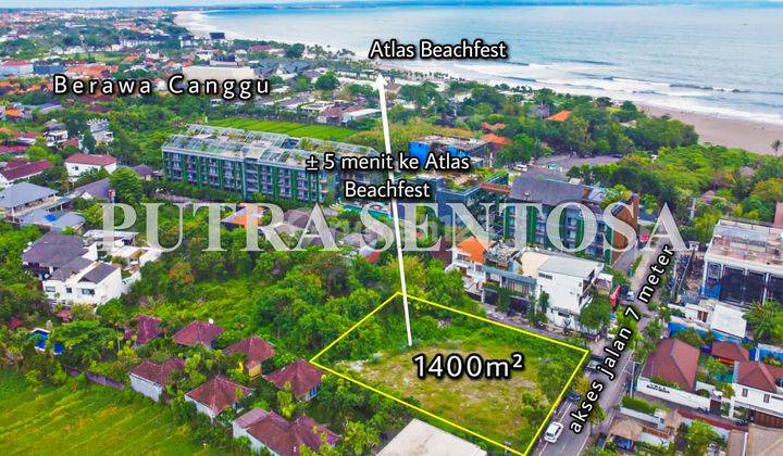 Tanah Canggu Berawa Jalan Utama Samping Citadines Canggu 1