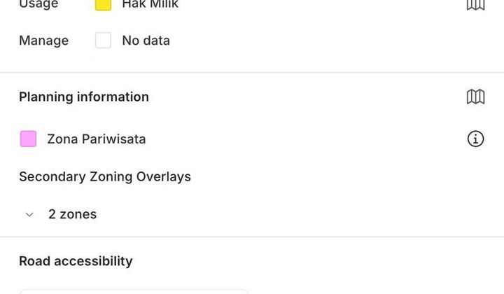 Tanah Greenlot Munggu Los Sungai Siap Bangun Villa Mewah