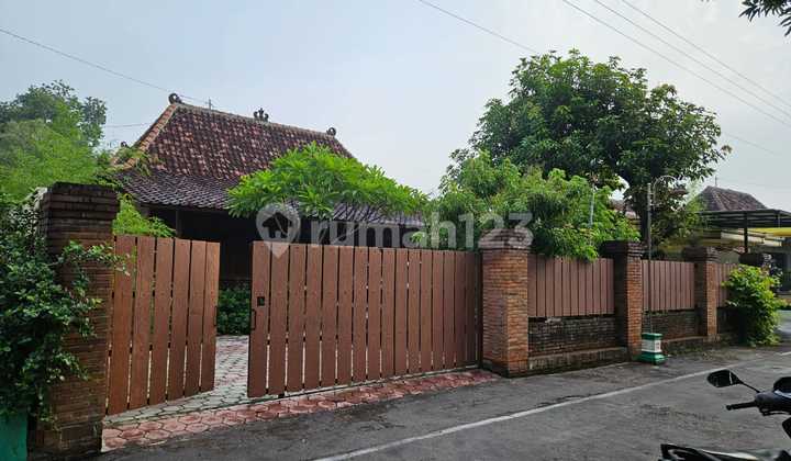 Joglo House with Teak Wood Ambiance Only 1.5 Km from Sragen Toll Exit