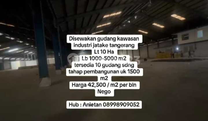 Gudang Sewa Luas Kawasan Industri Jatake Tangerang Gudang Sewa Luas Kawasan Industri Jatake Tangerang