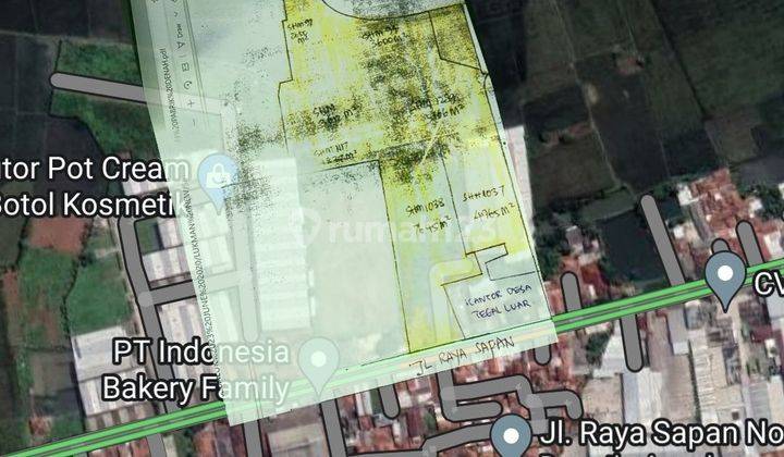 Tanah bekas Pabrik Gudang di Sapan, Gede Bage, Bandung 1
