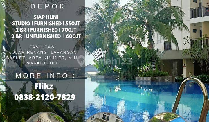 Apartemen Cinere Resort Baru Furnish Type Studio, Depok, Jaksel 2