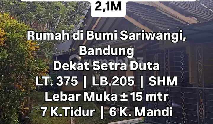 Sariwangi - Jual Cepat Turun Harga Rumah Luas 375M² di Sariwangi, Dekat Setra Duta, Bandung Sariwangi - Jual Cepat Turun Harga Rumah Luas 375M² di Sariwangi, Dekat Setra Duta, Bandung