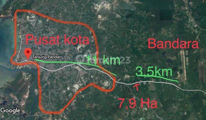 Kavling Lokasi Bagus Dekat Bandara Jalan Sudirman Belitung 2