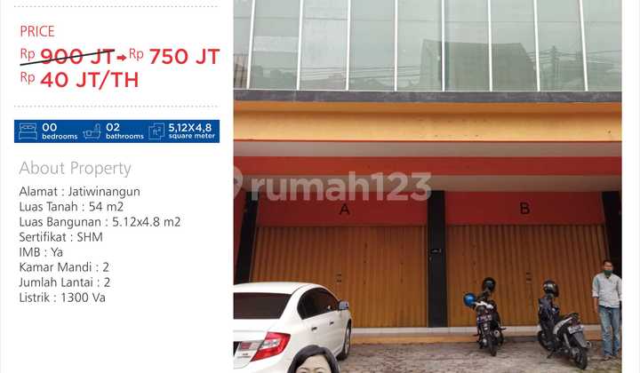 Hot Sale Dijual Dan Disewa Ruko Strategis Jatiwinangun 1