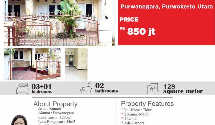 Rumah Dijual Perumahan Di Purwokerto Utara 1