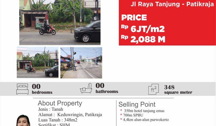 Tanah Dijual Yang Berlokasi Didepan Jalan Raya 1