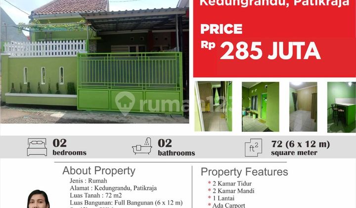 Rumah Murah Dijual di Patikraja Dekat Area Pendidikan dan Perbelanjaan 1