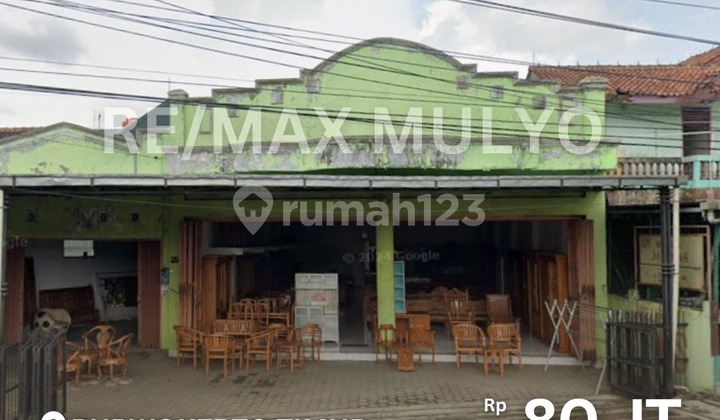 For Rent: Spacious Shop House with Full Fence on Main Road, East Purwokerto Area 1