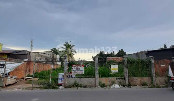 Tanah Kotak Pinggir Jalan Jalur Ramai Cocok Untuk Ruko Dan Workshop Di Pondok Kacang Tangsel