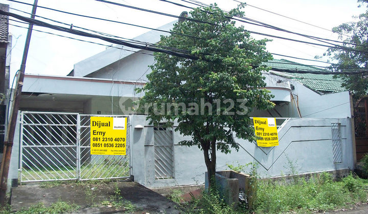 Rumah HITUNG TANAH ! di Raya Kutisari Indah Surabaya Selatan, Luas 12 x 32 m2, Hadap Selatan, SHM