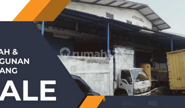 DILELANG Gudang murah bagus strategis SHM di Jl.Desa Cimerang 