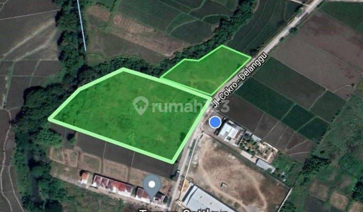 Tanah murah siap bangun area pabrik dan gudang Delanggu Klaten 2