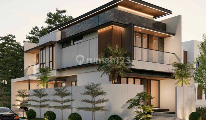 Brand New Rumah 2 Lantai Modern Hook Sudah Shm Villa Melati Mas 2