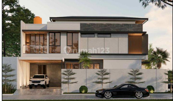 Brand New Rumah 2 Lantai Modern Hook Sudah Shm Villa Melati Mas 1