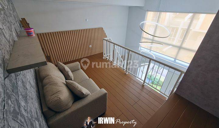 RUMAH BERLANTAI MEZANNINE CANTIK FULL FURNISHED DI PARAMOUNT PETALS 2