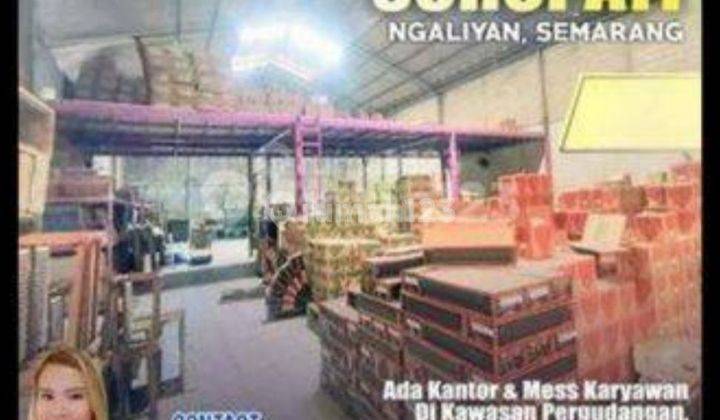 Gudang strategis tengah kota Semarang kawasan pergudangan bisa akses kontainer dekat KIC gatsu dekat tol dijual di Untung Suropati Ngaliyan Semarang barat