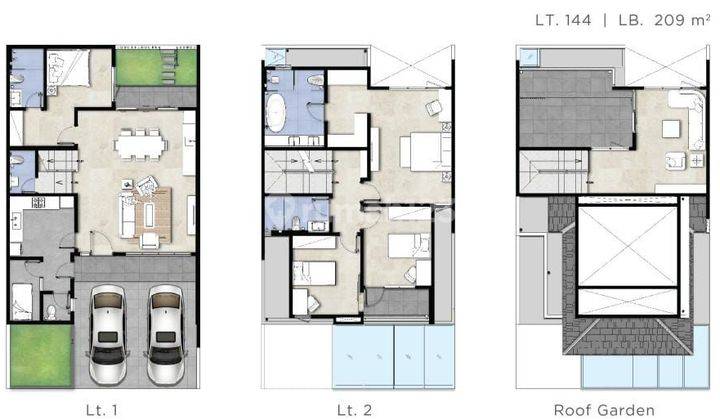 Dijual / For Sale Premium House From Intiland Tierra Residence Surabaya Barat 2