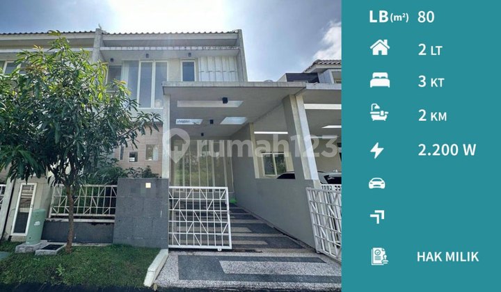 Rumah 2 Lantai Dekat Machung di Villa Puncak Tidar Malang