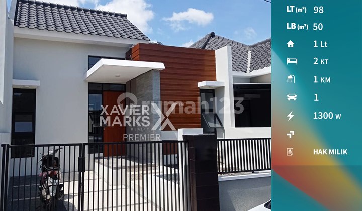 Rumah Modern di Riverfront Kedungkandang Kota Malang 1