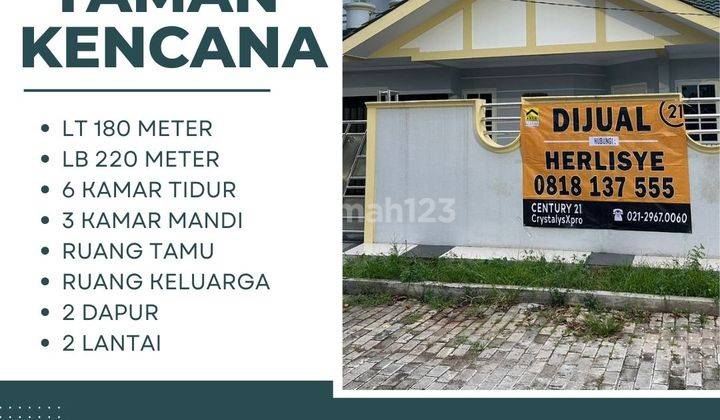 Rumah 2 Lantai Bagus di Perum Taman Kencana  1