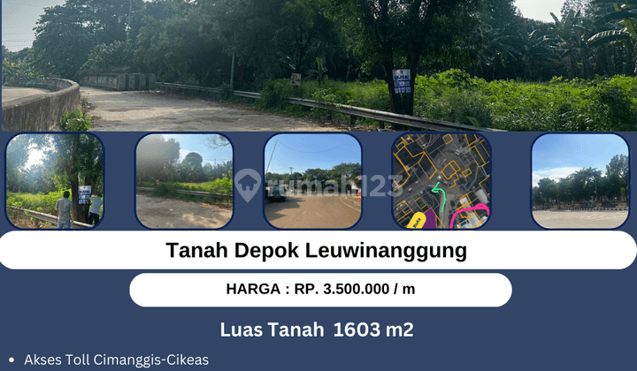 Dijual Tanah di Depok Leuwinanggung, Lokasi Sangat Strategis. 1