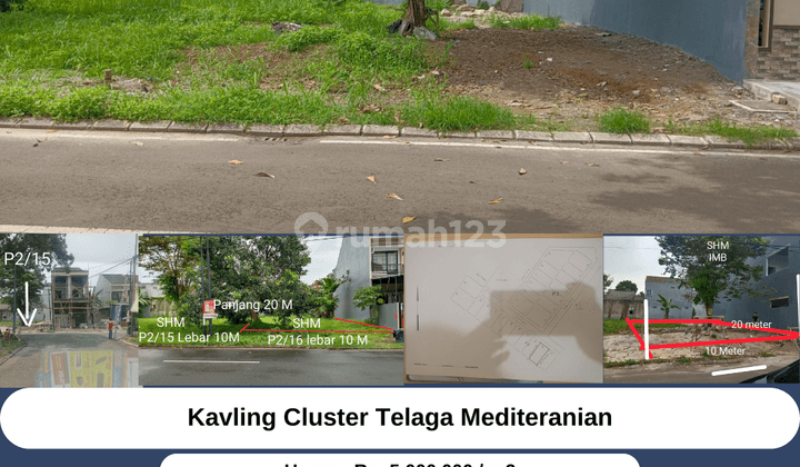 Tanah Kavling Di Cluster Telaga Mediteranian Citra Raya Blok P2 1