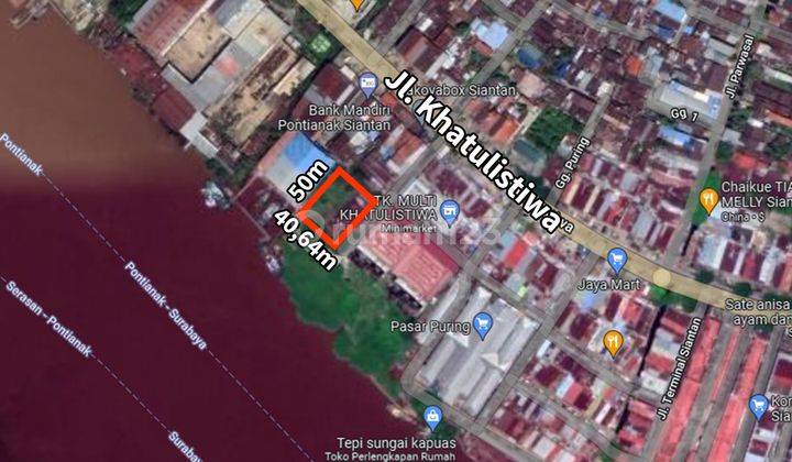 Tanah di Jl. Khatulistiwa, Pontianak 2.032 m² 1