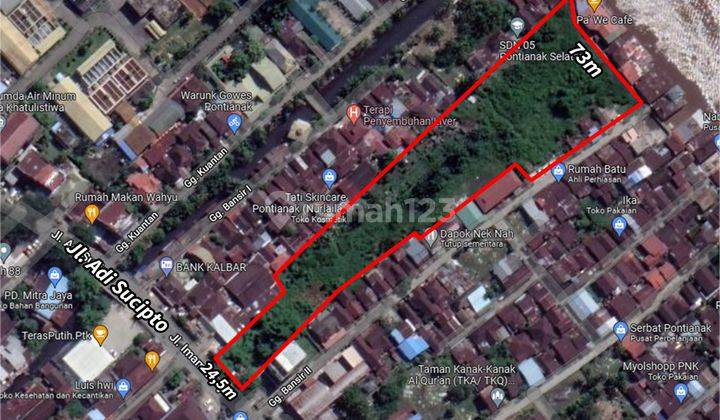 Tanah 12.071 m² di Jl. Adi Sucipto, Pontianak 1