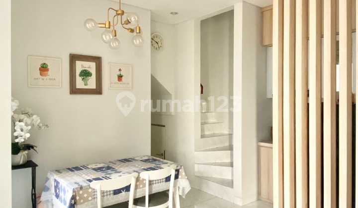 Rumah 1m-an Aja Semi Furnish Di Malibu Village Gading Serpong