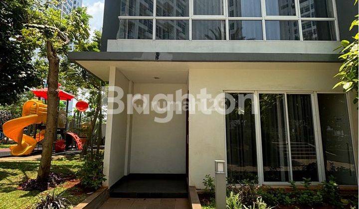 APARTEMEN PURI MANSION TOWN HOUSE 2 LANTAI UNFURNISHED VIEW POOL LANTAI DASAR 1